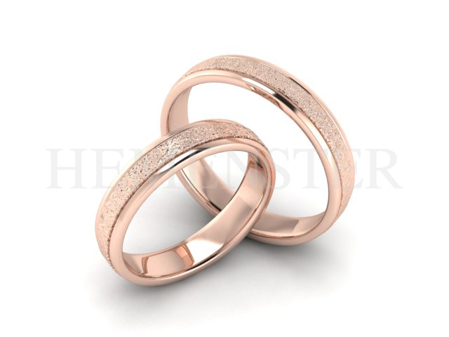 Aros de matrimonio de oro rosa