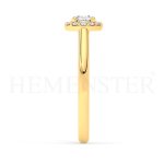 Anillo de compromiso de oro con diamantes