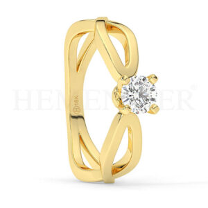 Anillos de compromiso con diamantes certificados