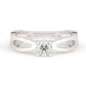 Anillos de compromiso con diamantes certificados