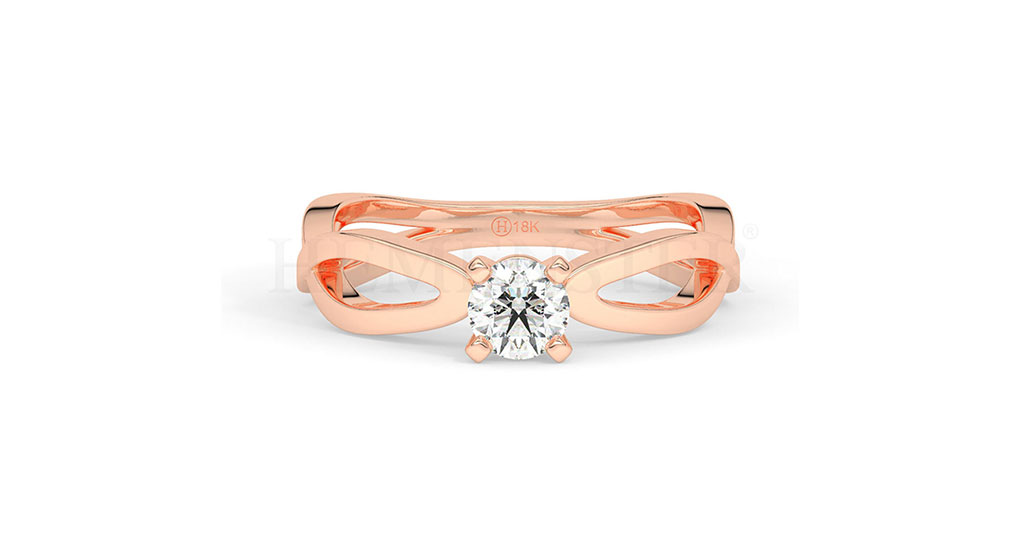 Anillos de compromiso con diamantes certificados