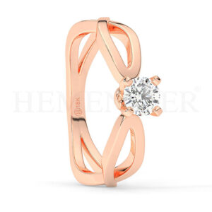 Anillos de compromiso con diamantes certificados