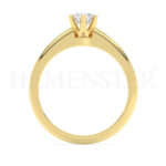 Anillos de compromiso con diamantes certificados
