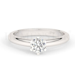 Anillos de compromiso con diamantes certificados