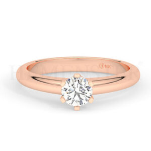 Anillos de compromiso con diamantes certificados