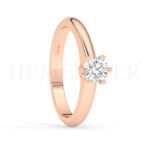 Anillos de compromiso con diamantes certificados
