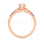 Anillos de compromiso con diamantes certificados