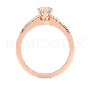 Anillos de compromiso con diamantes certificados