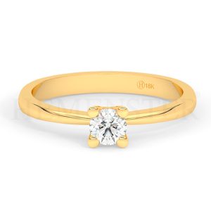 D'-AMORE-A1 - Anillo de compromiso de oro con diamantes