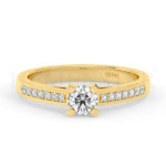 Anillos de oro con diamantes