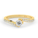 Anillos de oro con diamantes