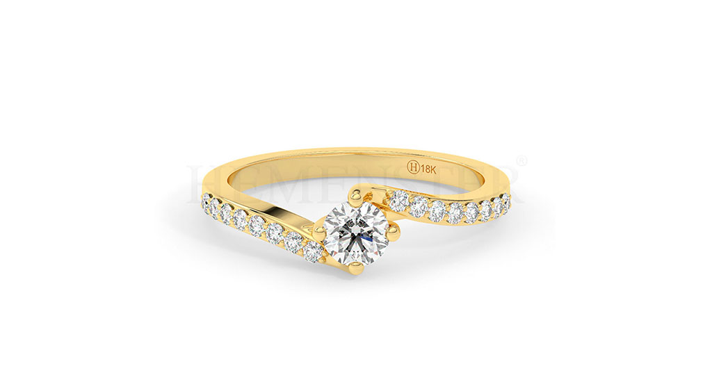 Anillos de oro con diamantes