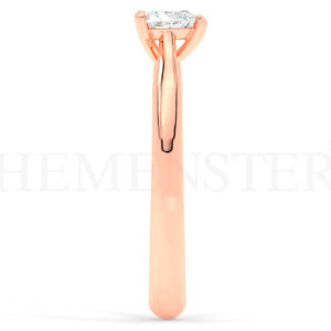 Anillo de compromiso de oro Rosa con diamantes