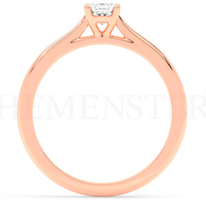 Anillo de compromiso de oro Rosa con diamantes