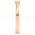 Anillo de compromiso de oro Rosa con diamantes
