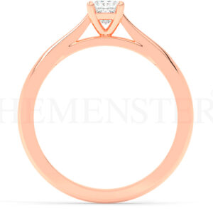 Anillo de compromiso de oro Rosa con diamantes