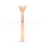 Anillo de compromiso de oro Rosa con diamantes