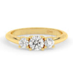 Anillos de compromiso con diamantes certificados