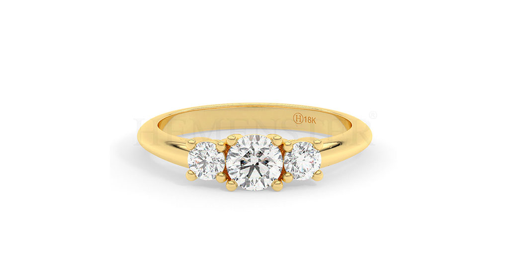 Anillos de compromiso con diamantes certificados