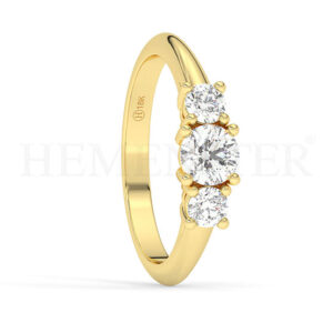 Anillos de compromiso con diamantes certificados