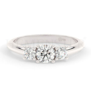 Anillos de compromiso con diamantes certificados