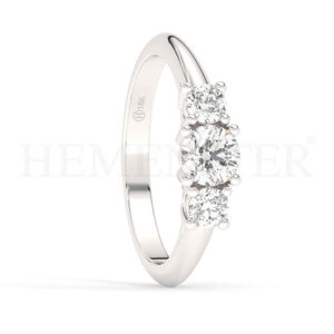 Anillos de compromiso con diamantes certificados