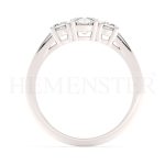 Anillo de compromiso de oro blanco con diamantes