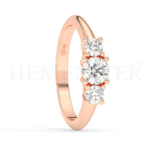 Anillos de compromiso con diamantes certificados