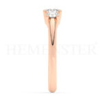 Anillos de compromiso con diamantes certificados