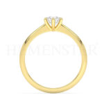 Anillos de compromiso con diamantes certificados