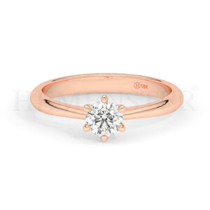 Anillos de compromiso con diamantes certificados