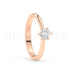 Anillos de compromiso con diamantes certificados