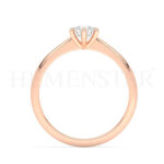 Anillos de compromiso con diamantes certificados