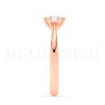 Anillo de compromiso de oro Rosa con diamantes