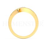 Anillo de compromiso de oro con diamantes
