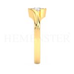 Anillo de compromiso de oro con diamantes