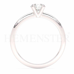 Anillo de compromiso de oro blanco con diamantes