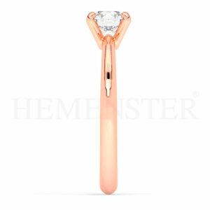 Anillo de compromiso de oro Rosa con diamantes