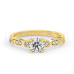 Anillos de oro con diamantes