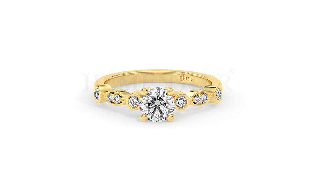 Anillos de oro con diamantes