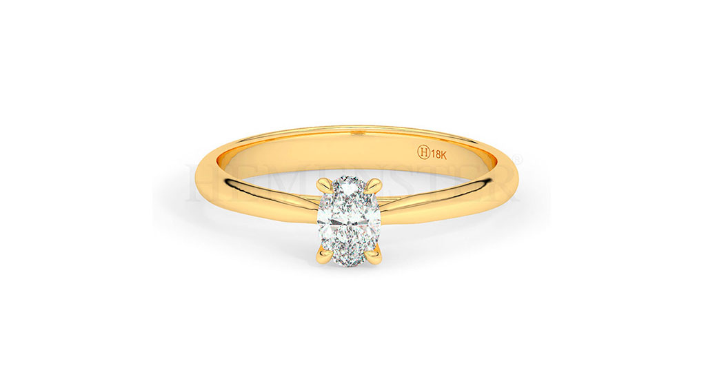 Anillos de compromiso con diamantes certificados
