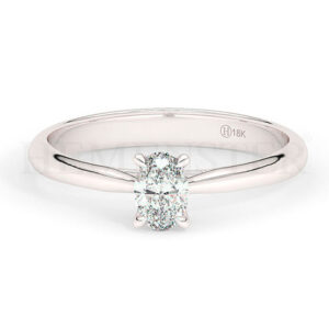 Anillos de compromiso con diamantes certificados