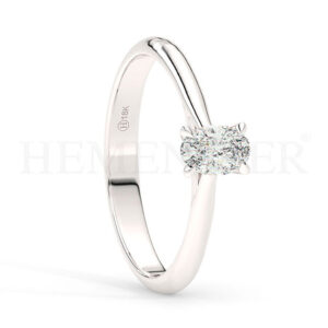 Anillos de compromiso con diamantes certificados
