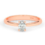 Anillos de compromiso con diamantes certificados
