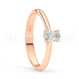 Anillos de compromiso con diamantes certificados