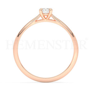 Anillos de compromiso con diamantes certificados