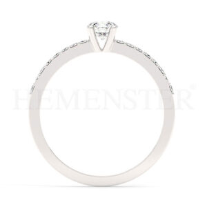 Anillos de compromiso de oro con diamantes