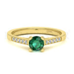 Anillos de compromiso con gemas de color