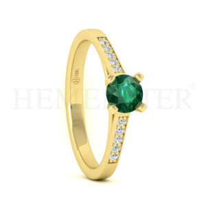 Anillos de compromiso con gemas de color