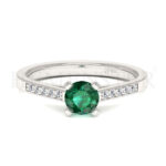 Anillos de compromiso con gemas de color